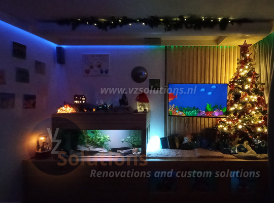 #023 - Home projects - VZ Solutions - Renovations and custom solutions - Maatwerk verbouwing smart led houtwerk 1