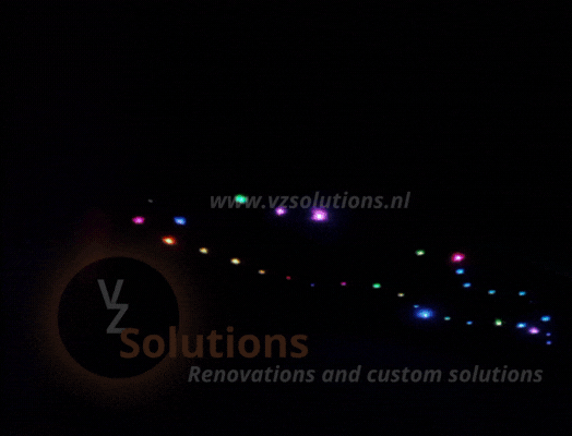 1 VZ Solutions – renovaties en maatwerk oplossingen – Maatwerk kinderkamer – stucwerk – Smart LED Integratie – automatisering – RGB+CCT – verbouwing kinderkamer 1