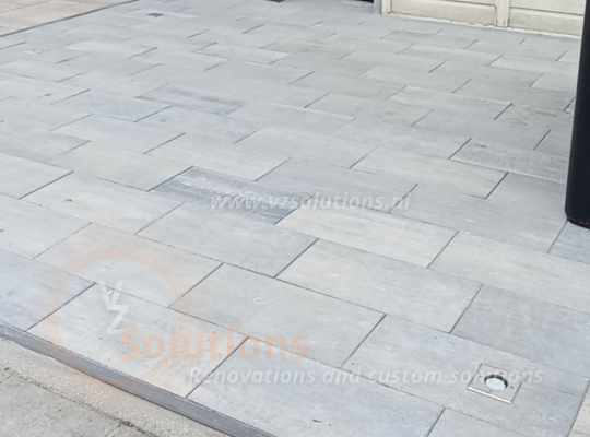 2 VZ Solutions – renovaties en maatwerk oplossingen – Maatwerk straatwerk met grondspots – GU10 RGB CCT 2
